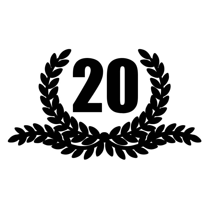 Laurel wreath 20 YEARS