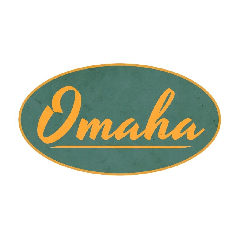 Emblème Omaha Vintage Script