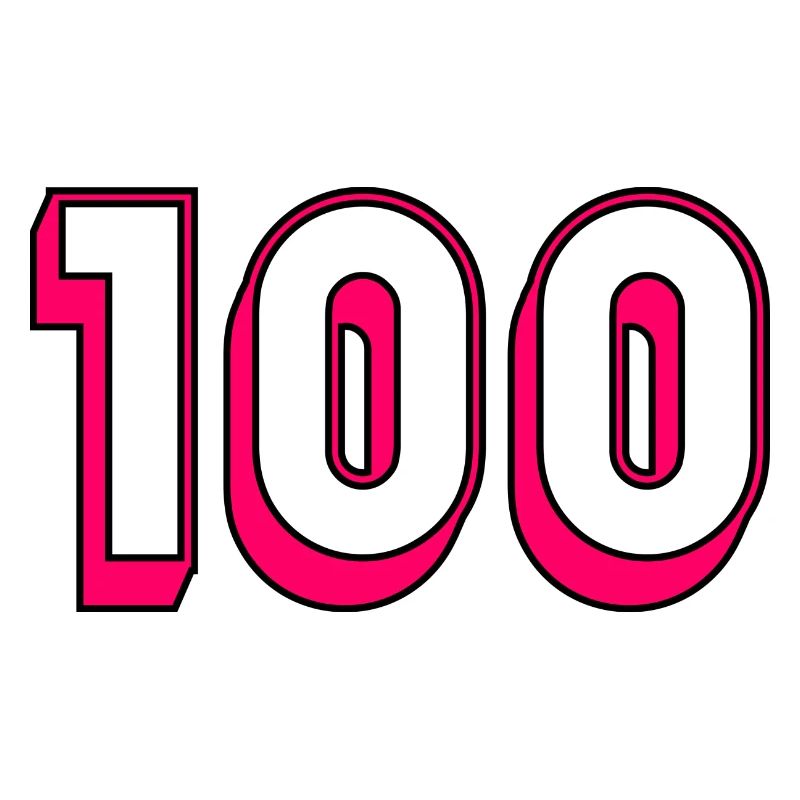 100. 100 JAHRE. 100-jähriges Jubiläum. GEBURTSTAG 100