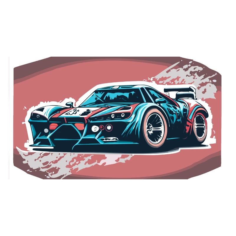 Voiture de course bleue (Collection de voitures de course)