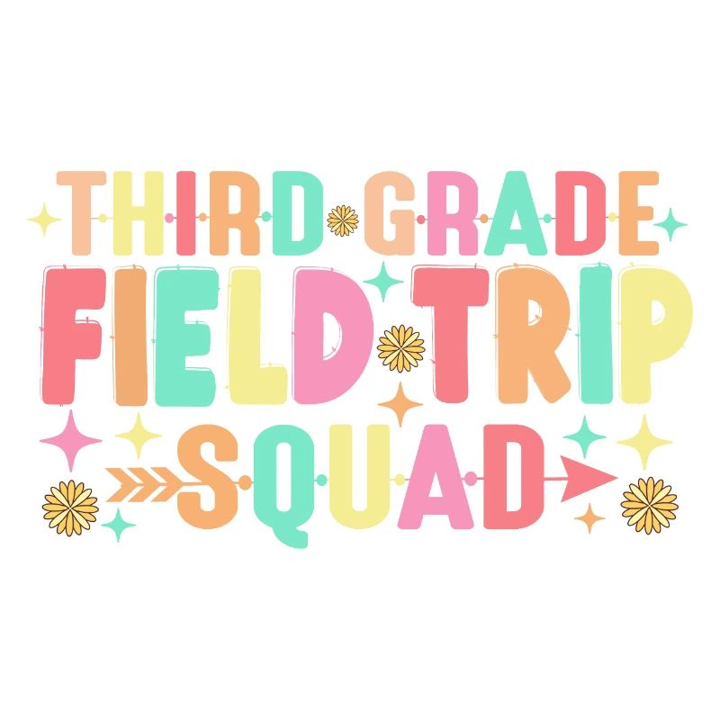 Teacher Students Third 3rd Grade Field Trip Squad
