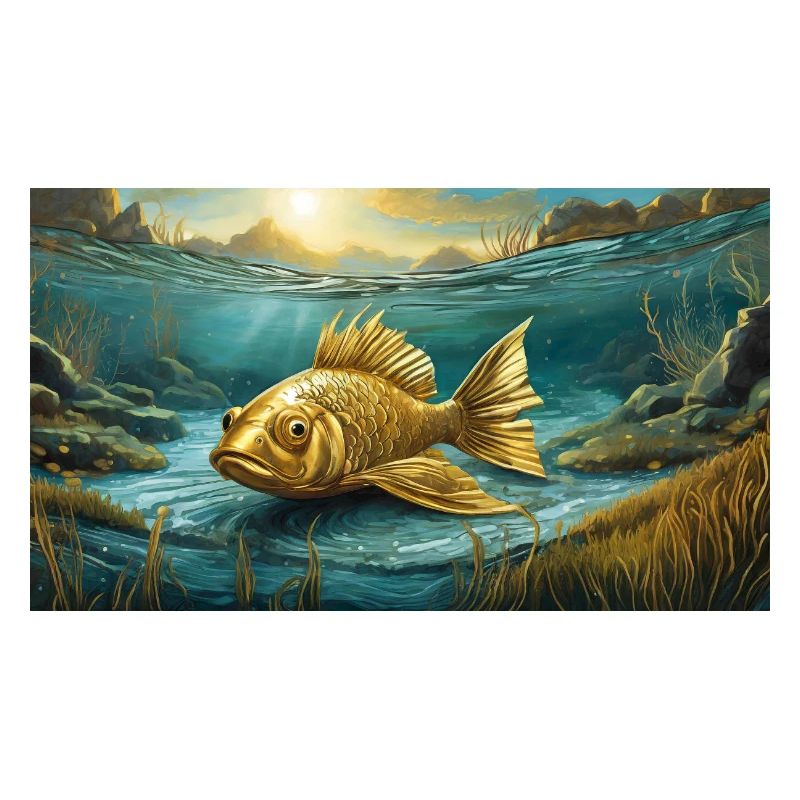 Pun ambiguous expression - Goldfisch (goldfish)