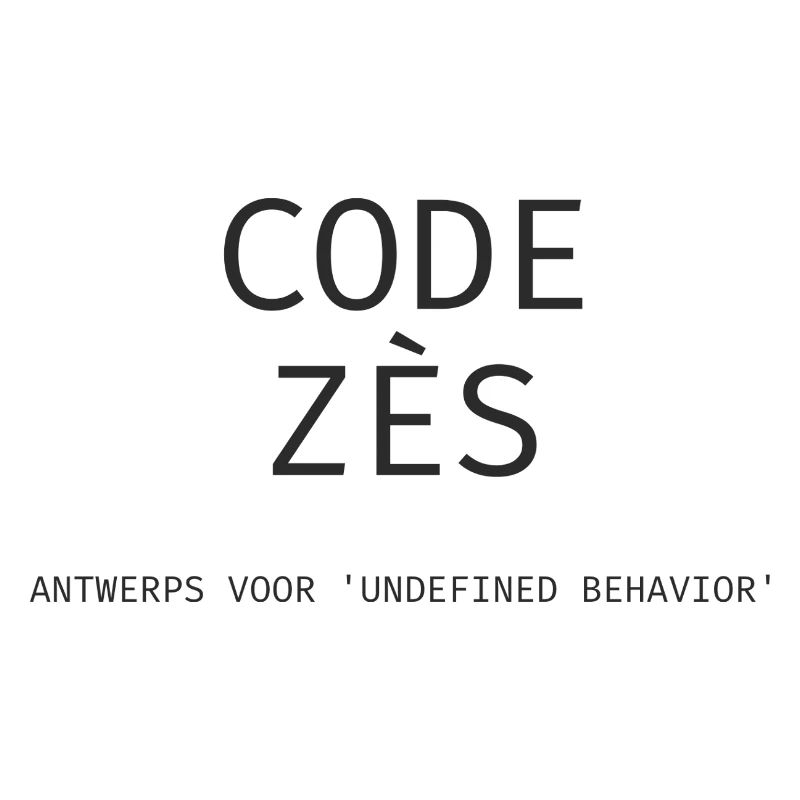 Anvers : « Code Zès ! » – Chemise Tech Dialect