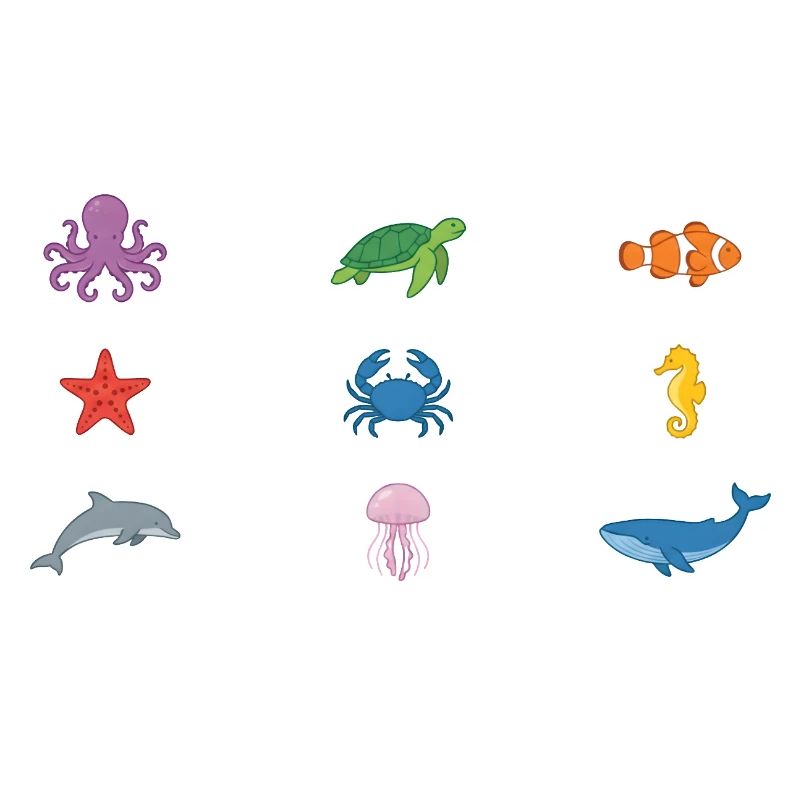 Conception de la faune sous-marine