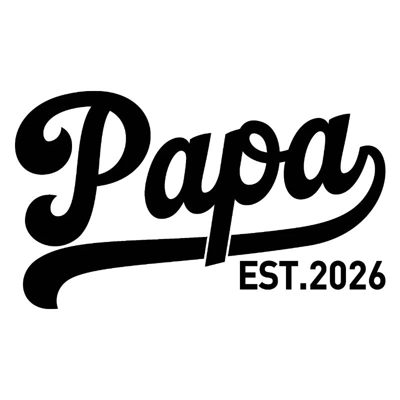 Papa EST 2026 Script Logo