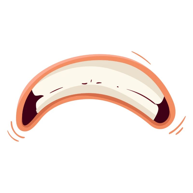 Bouche de dessin animé