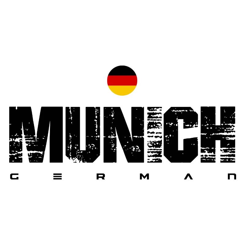 German Flag Circular Emblem
