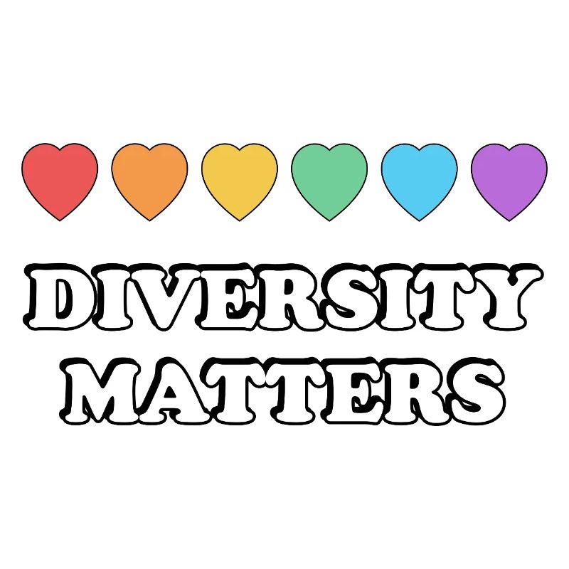 La diversité compte Rainbow Hearts