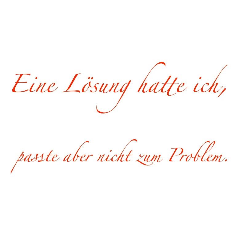 J’avais une solution