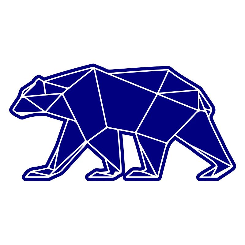 Eisbär Polar Bär Polygon Symbol