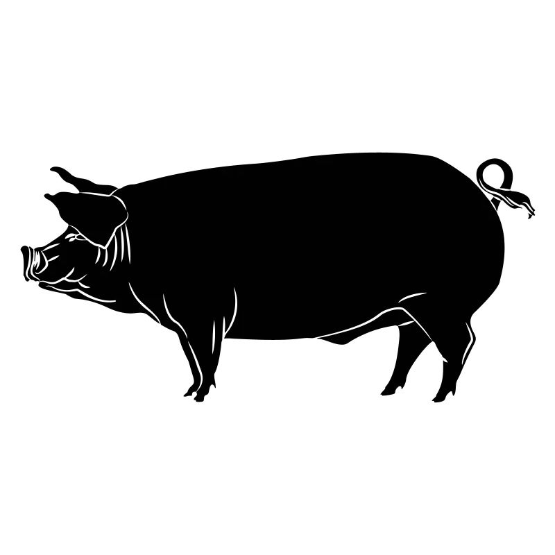 Pig shadow image logo