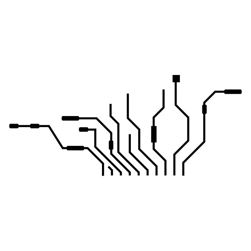 pc lignes processeur fil de fil câblage compu