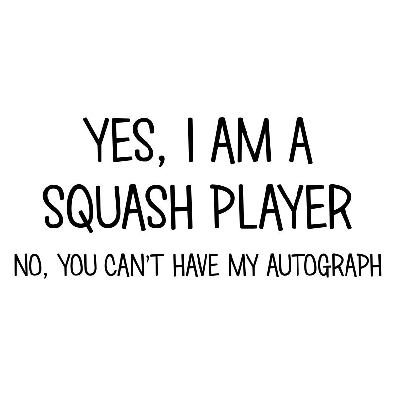 squash player yes no cant have autograph