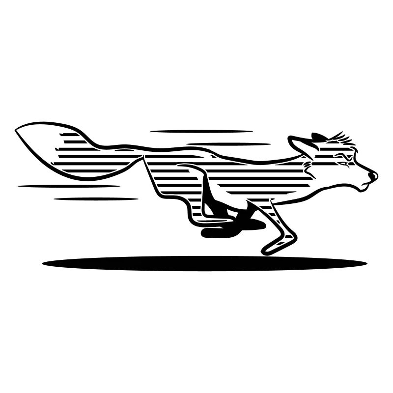 Running Fox Racing Stripes