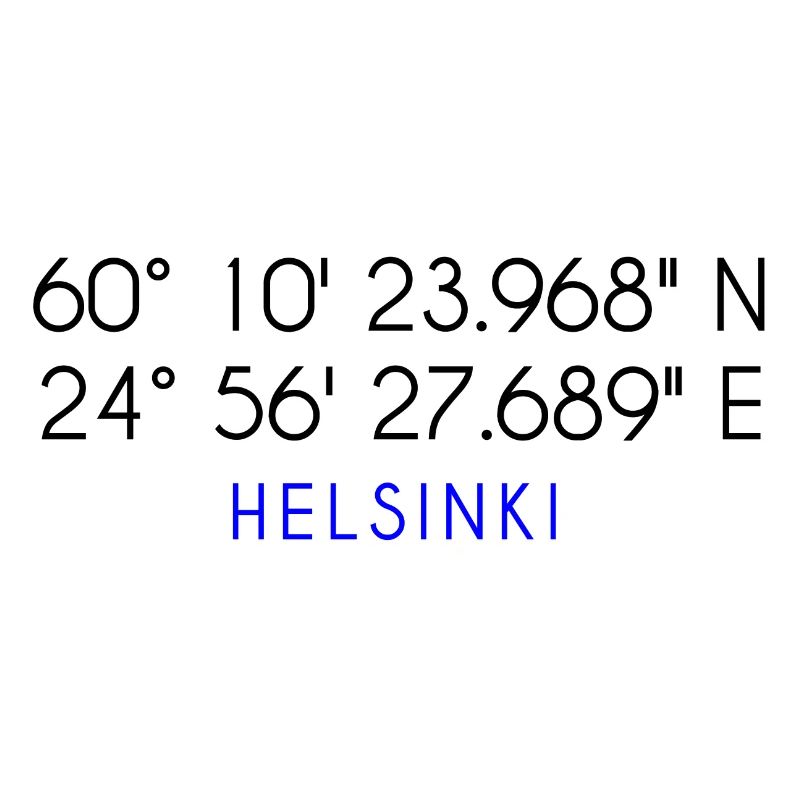 Coordonnées d'Helsinki