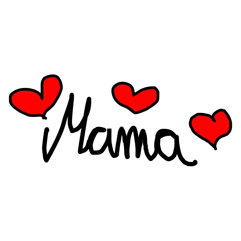 Mama - Süßes Design mit Herzen