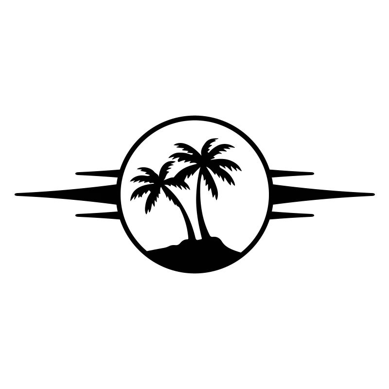 Island Palm Tree Icon