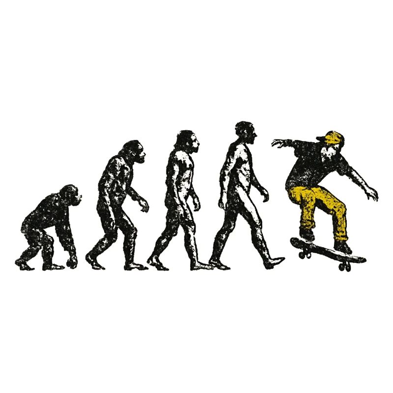 Evolution Skateboarder – Grunge Skate Design