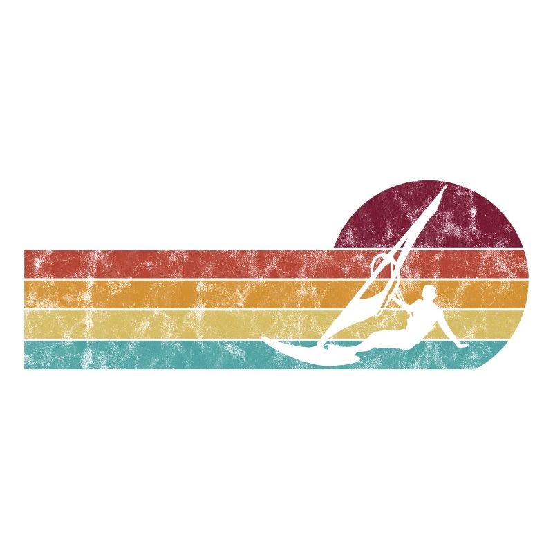 Surfing Windsurfer Windsurfing Windsurfing Retro