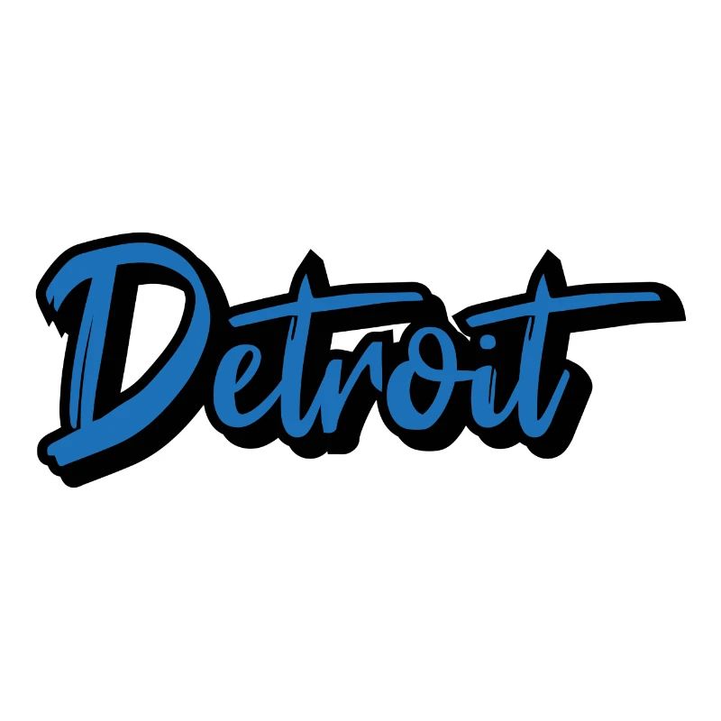 Detroit Script Blue
