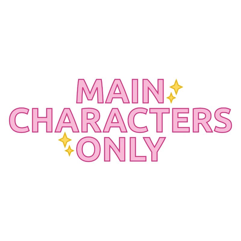 Statement-Design „Main Characters Only"