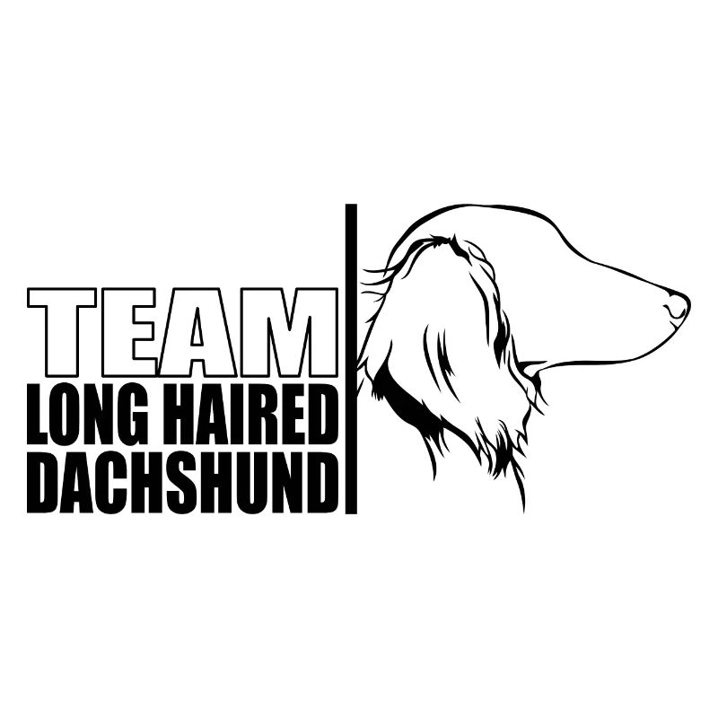 TEAM Long Haired Dachshund Hunde Dackel Wilsigns