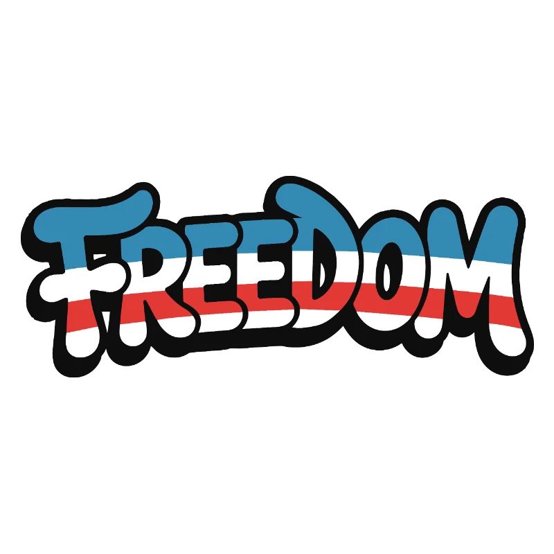 Freedom Typografie Statement Design