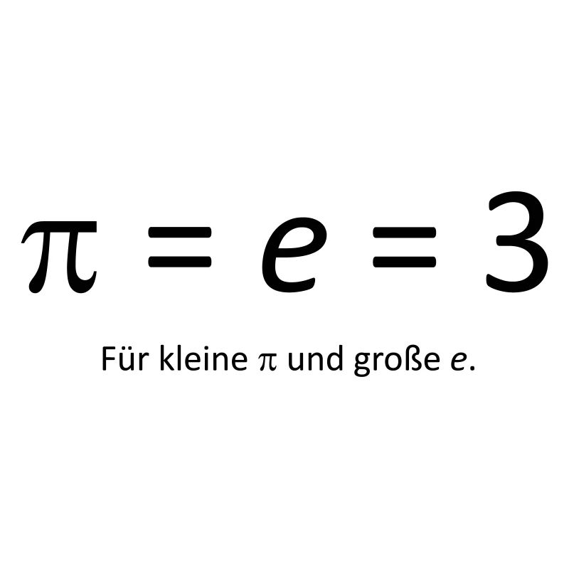 Pi = e = 3