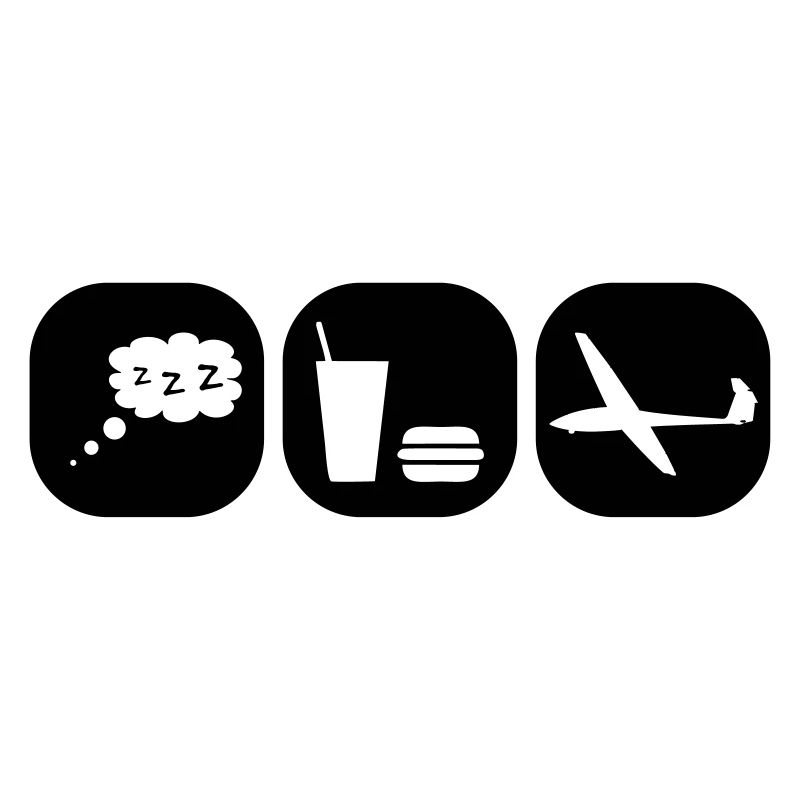 eat sleep gliding glider pilot