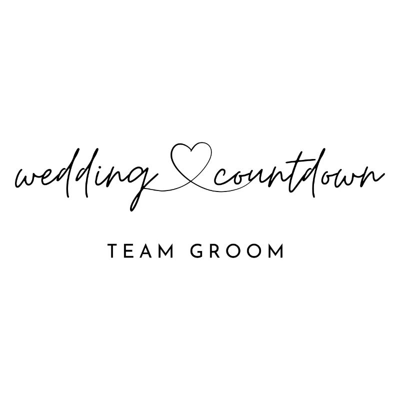 Wedding Countdown Groom Design