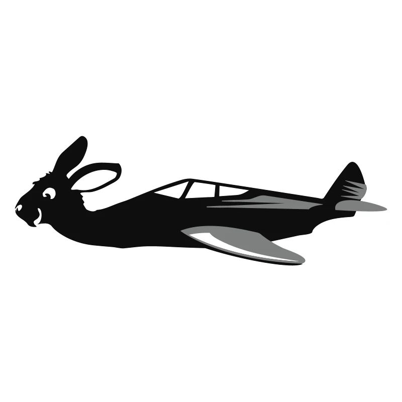 Bunny Air flying bunny spread VECTORGRAPHIC