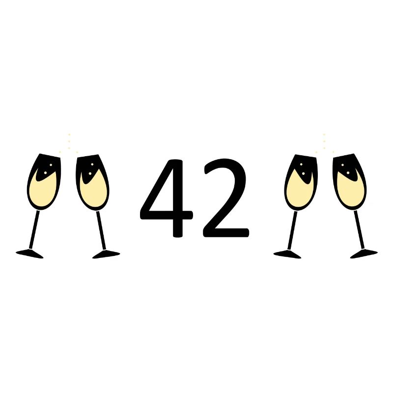 42e anniversaire 42 ans 42 ans numéro 42