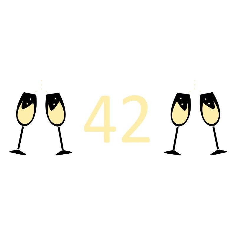 42e anniversaire 42 ans 42 ans numéro 42