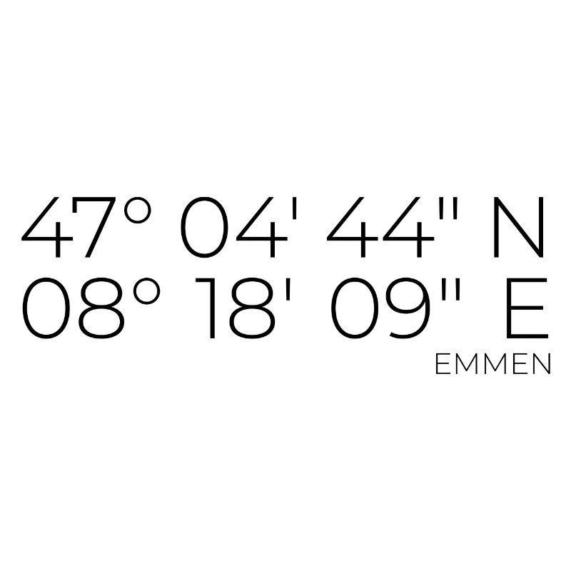 coordinates Emmen, Switzerland