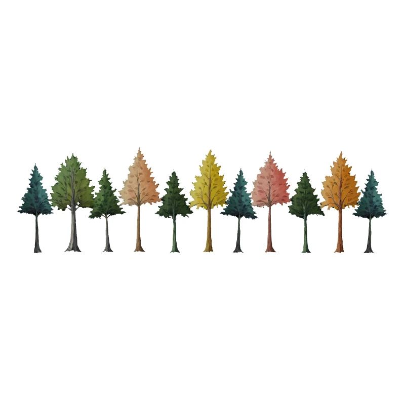 Dessin De Forêt D’arbres