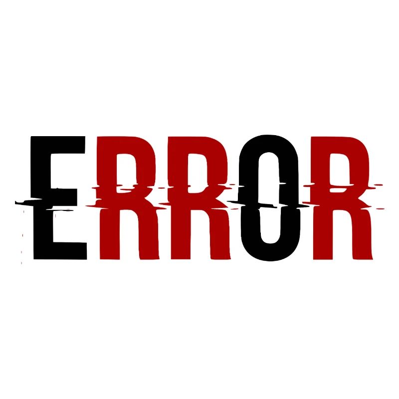 Error Fehlermeldung Glitch-Design