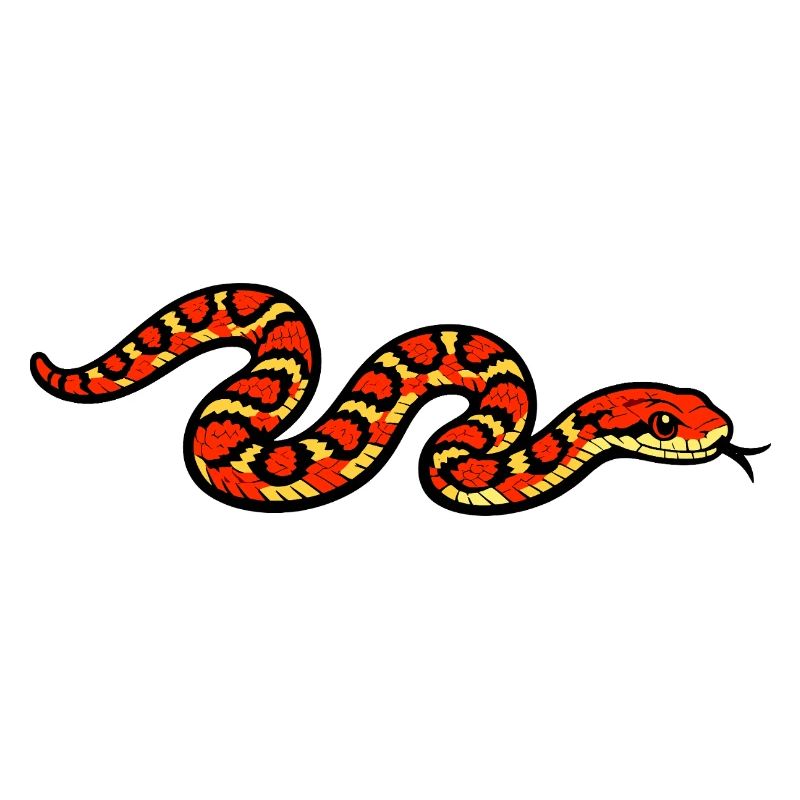 Fiery Snake Pattern