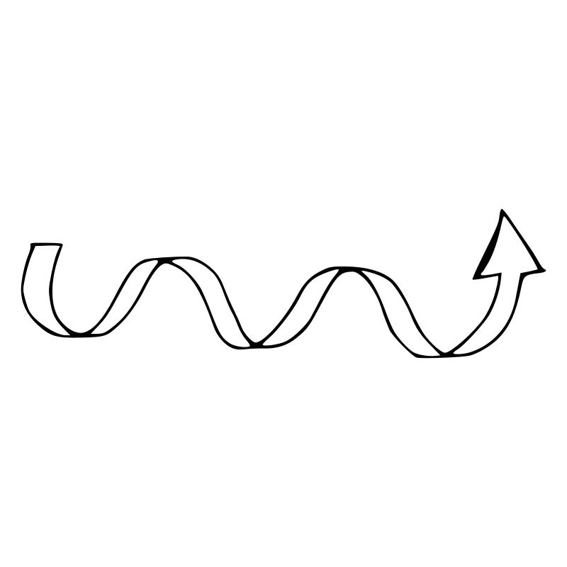 Arrow Snake Arrows Shape Symbol Vector