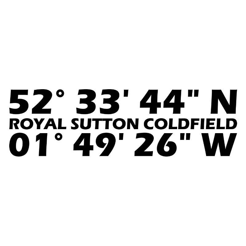 Royal Sutton Coldfield Coordinates