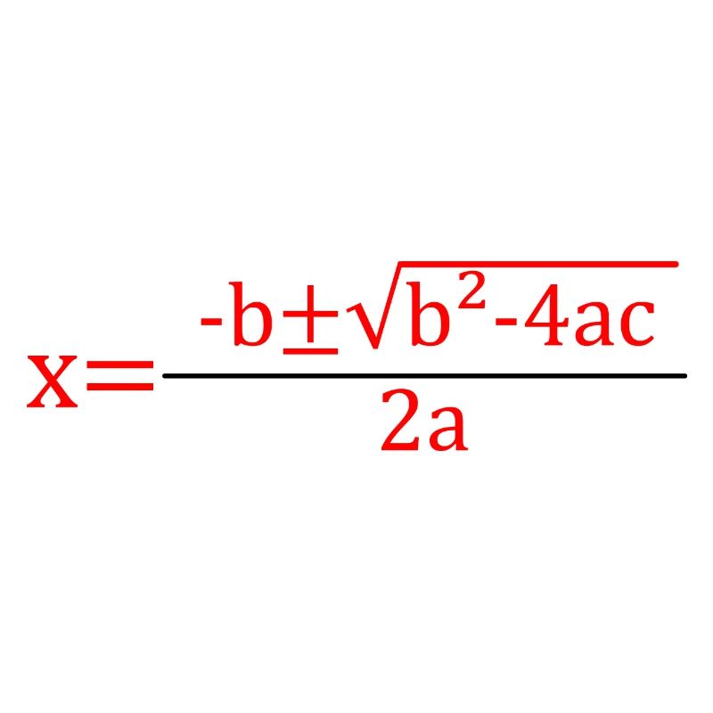 Quadratic Formula for Math class 2
