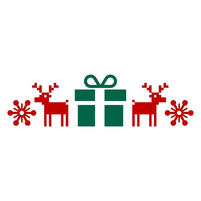 Norwegian Pattern, Christmas, Gift, Moose, Text