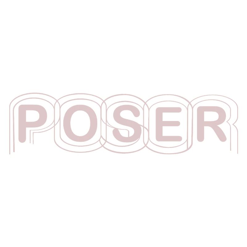 Minimalist POSER Text Design