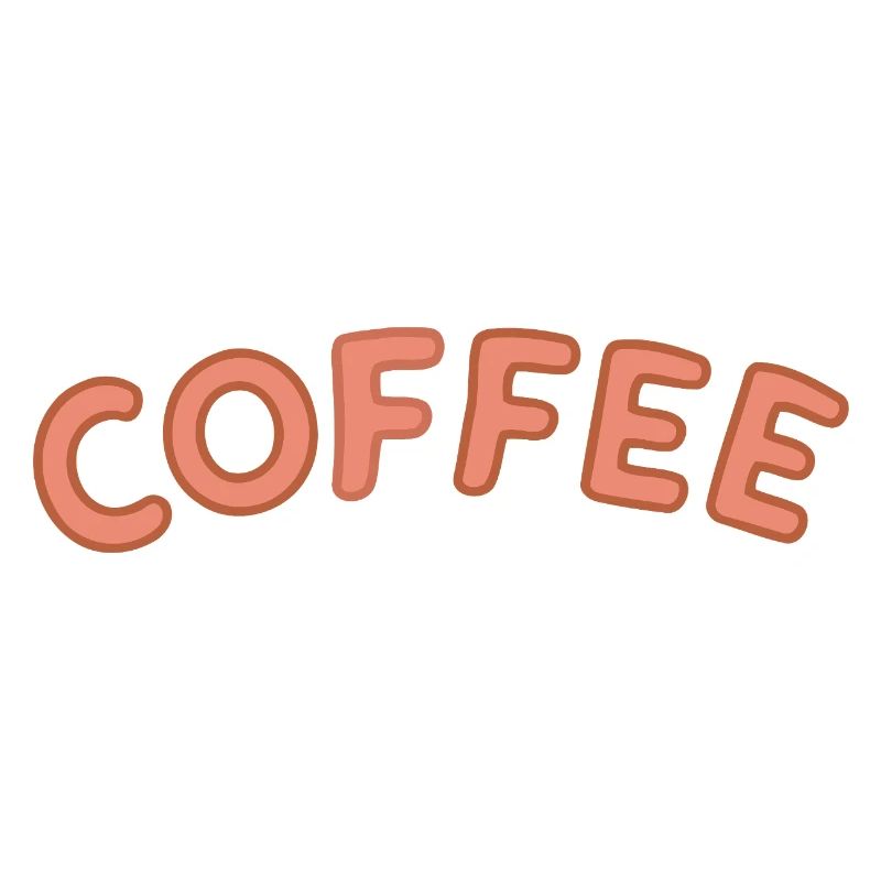 Coffee Letterpress Bow