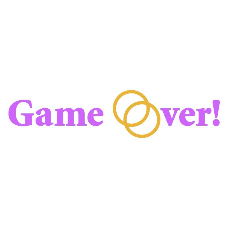 Game over Hochzeit Ehepaar Braut Bräutigam Ringe