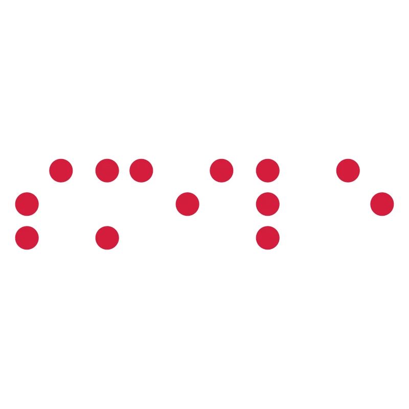 Sourire en code braille, script braille pour les aveugles