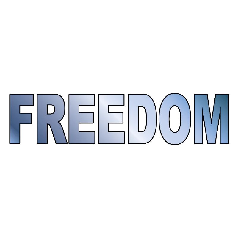 Freedom Typografie Statement Design