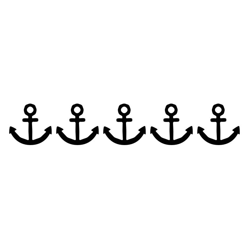 rangée ancre beaucoup de bateaux de tatouage bateau nage