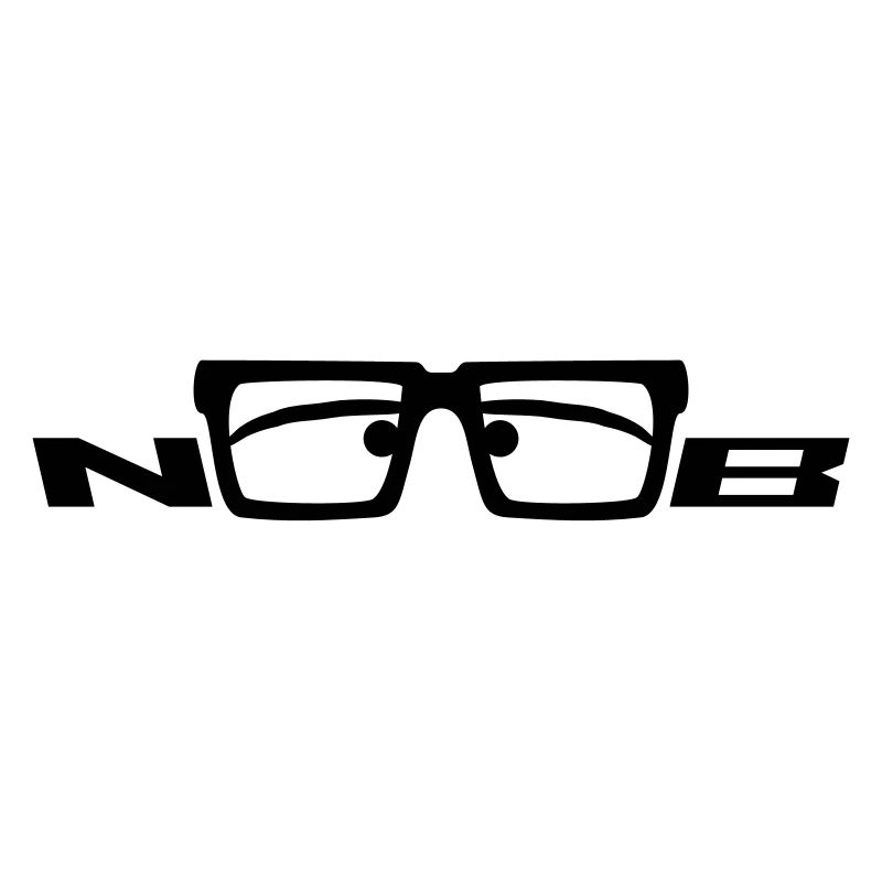 Noob Glasses Face Comic Nerd