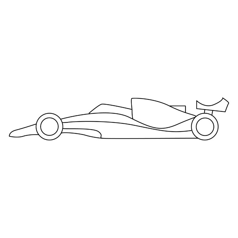 Voiture de course - Design simple