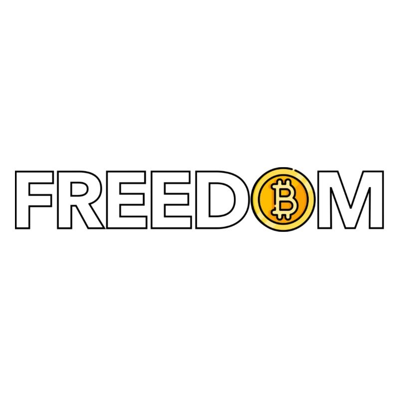 Bitcoin = Liberté (blanc)